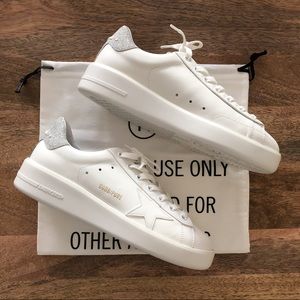 Golden Goose Silver Glitter Pure Star